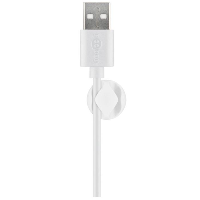 MicroConnect Cable holders 2 slot, White, 6 pcs, Adhesive 1 MicroConnect Cable holders 2 slot, White, 6 pcs, Adhesive 1