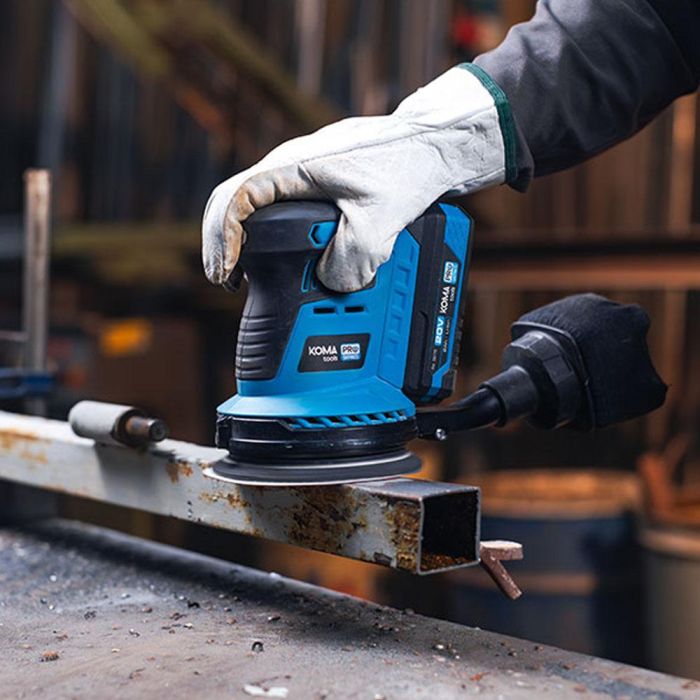 Koma Tools 20V-LE Lijadora Excéntrica Brushless 20V Ø125mm, 3 Velocidades (6000-11000rpm) sin Batería ni Cargador 6 Koma Tools 20V-LE Lijadora Excéntrica Brushless 20V Ø125mm, 3 Velocidades (6000-11000rpm) sin Batería ni Cargador 6