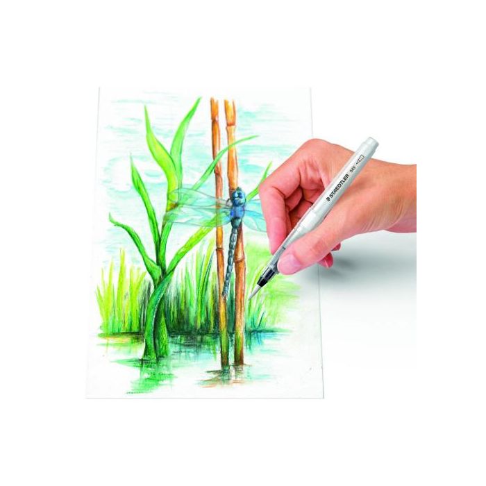 Staedtler 949 BK-1-C Blíster con un Pincel Redondo Fino de Agua para Artistas 2