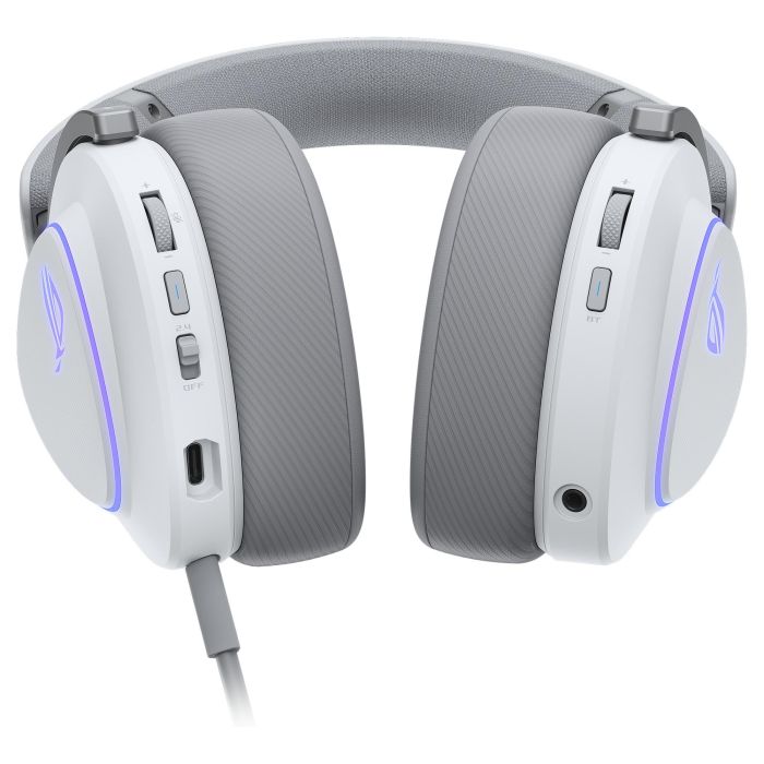 ASUS ROG Delta II Auriculares Inalámbricos y Alámbricos Blanco Compatibilidad Multiplataforma USB-C Bluetooth Juego 7