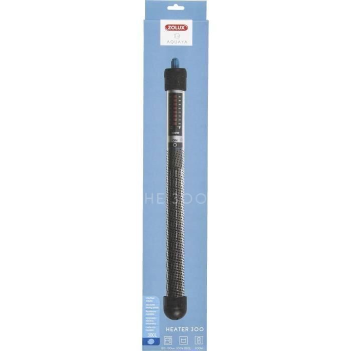 Zolux Calentador de acuario 300W, ideal para tanques de 200-300 litros, 36cm, termostato con temperatura ajustable y luz indicadora 0 Zolux Calentador de acuario 300W, ideal para tanques de 200-300 litros, 36cm, termostato con temperatura ajustable y luz indicadora 0