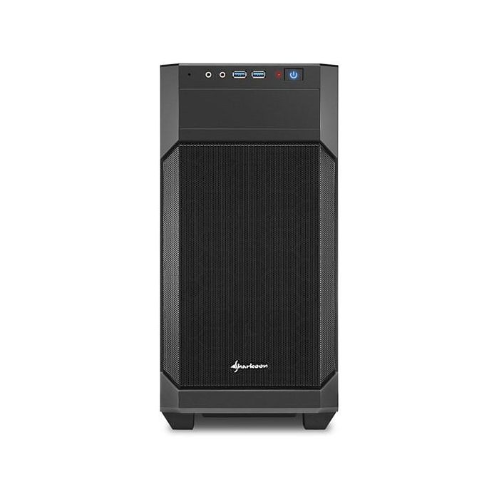 SHARKOON V1000 Mini Tower Negro Caja Micro-ATX con Flujo de Aire Óptimo