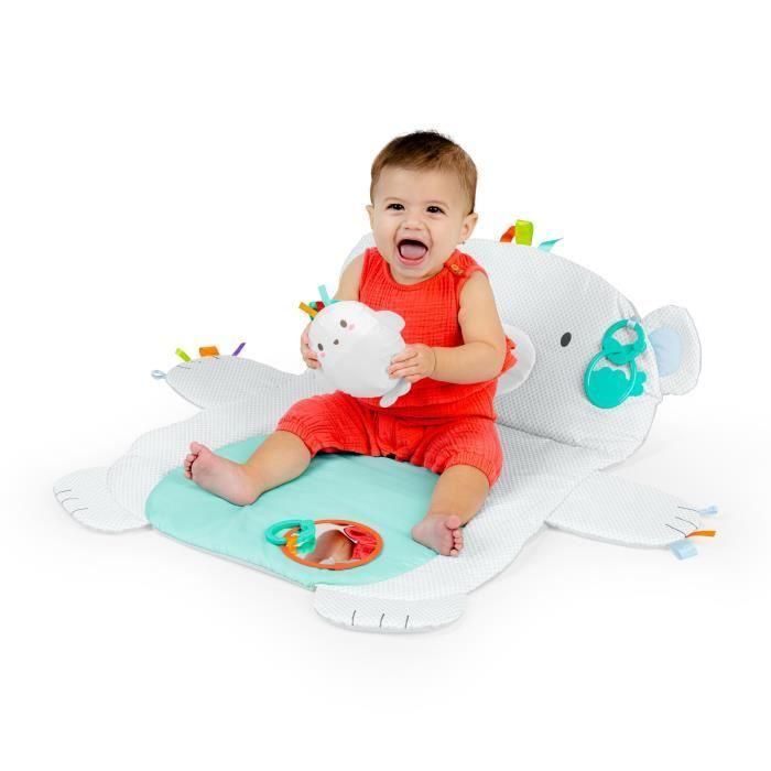 ESTRELLAS BRILLANTES Alfombrilla de juego Polar Bear Tummy Time Prop & Play 2 ESTRELLAS BRILLANTES Alfombrilla de juego Polar Bear Tummy Time Prop & Play 2