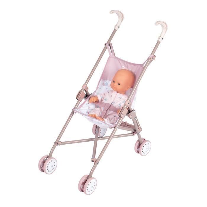 Cochecito de caña Baby Nurse para bebés de hasta 42cm - Smoby