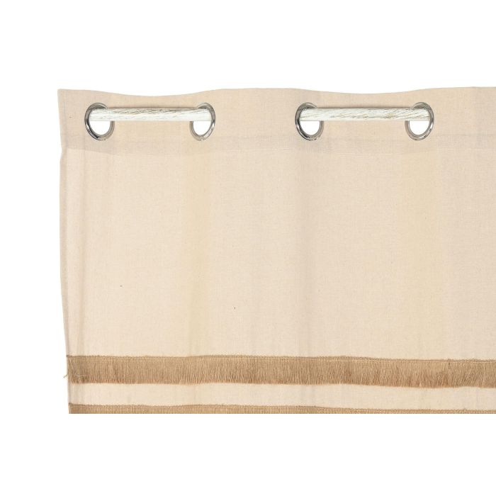 Cortina Cottage DKD Home Decor Natural 260 x 140 cm (2 Unidades) 1 Cortina Cottage DKD Home Decor Natural 260 x 140 cm (2 Unidades) 1