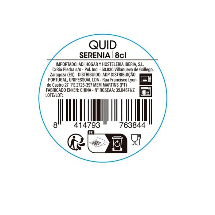 Taza Doble Pared Vidrio Serenia Quid 8 cL 4 Taza Doble Pared Vidrio Serenia Quid 8 cL 4