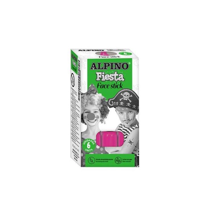 Maquillaje Alpino Fiesta Face Stick Barra De 5 Gr. Rosa 6 unidades