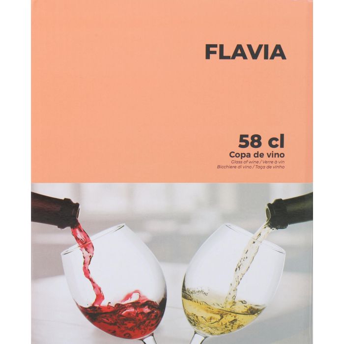 La Mediterranea Copa Vino Flavia 58 cl (7.5 cm x 23 cm) – Ideal para degustación y uso diario (24 Unidades) 5
