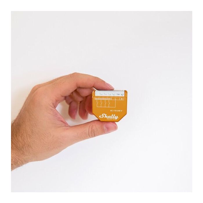 Shelly Wave i4 Relais Z-Wave Szenenaktivierer, Interruptor Inteligente Inalámbrico, Voltaje 110-240V, 16A, Naranja 2