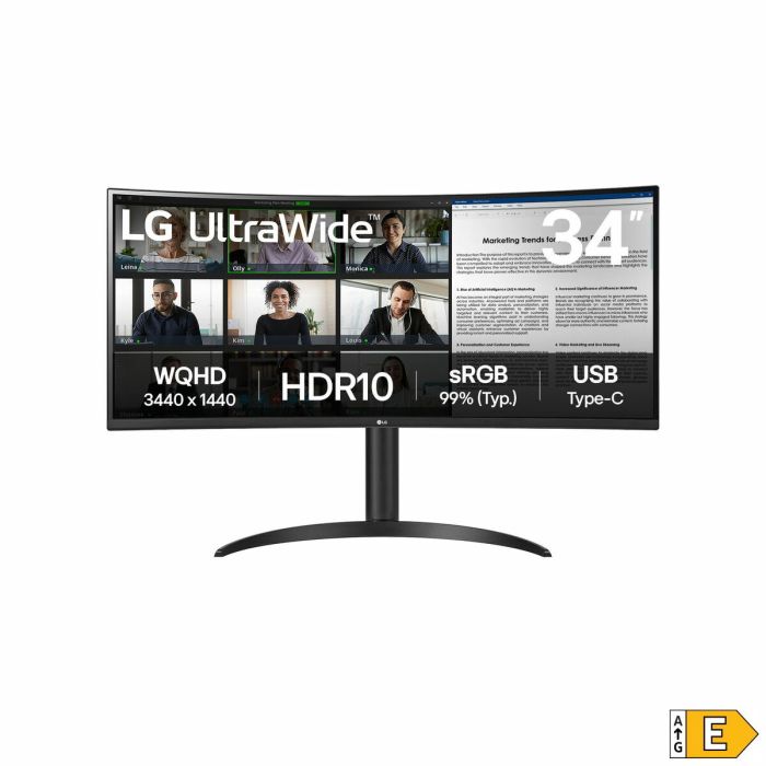 Monitor LG 34WR50QK-B 34" 50-60 Hz Wide Quad HD 10