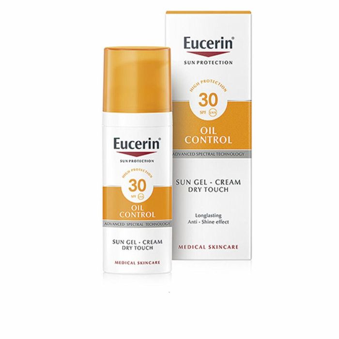 Eucerin SUN PROTECTION Oil Dry Touch Gel-Crema Facial SPF30 Protector Solar Pieles Grasas Acabado Mate Antibrillo 50 ml