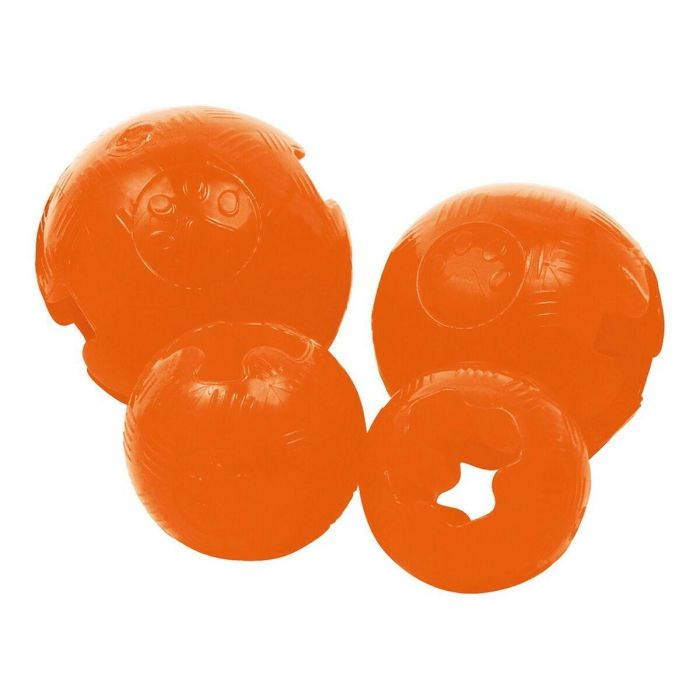 Gloria Pelota TPR Mediana Naranja Diámetro 8.25 cm Resistente para Juego Interactivo con Agujero Anti-asfixia Gloria Pelota TPR Mediana Naranja Diámetro 8.25 cm Resistente para Juego Interactivo con Agujero Anti-asfixia