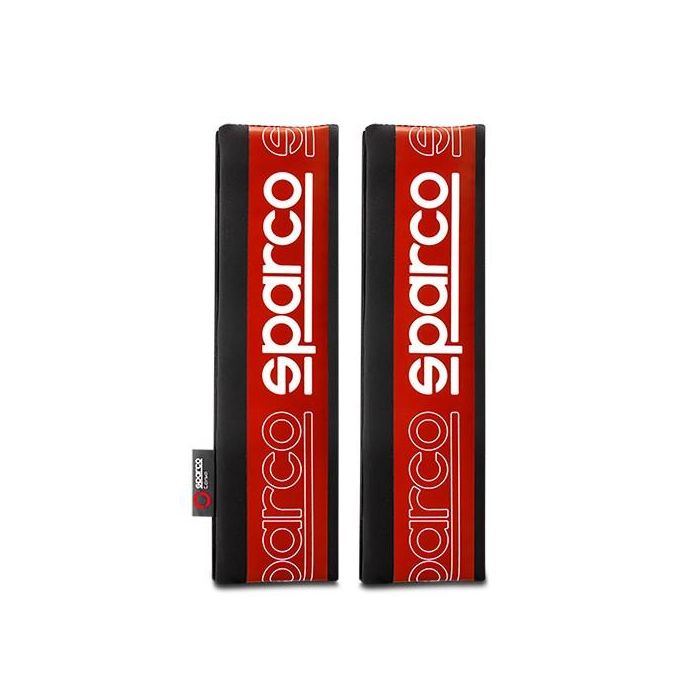 Sparco SPC1208RD Juego de 2 Almohadillas Acolchadas para Cinturón de Seguridad Diseño Deportivo Rojas y Negras - Confort Extra y Antirozaduras Sparco SPC1208RD Juego de 2 Almohadillas Acolchadas para Cinturón de Seguridad Diseño Deportivo Rojas y Negras - Confort Extra y Antirozaduras