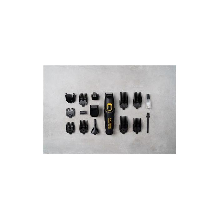 Wahl 09893-0460 Multigroomer con/sin cable, recortadora nariz, orejas y cejas, Extreme Grip Advanced, 4 cabezales, 8 peines 6
