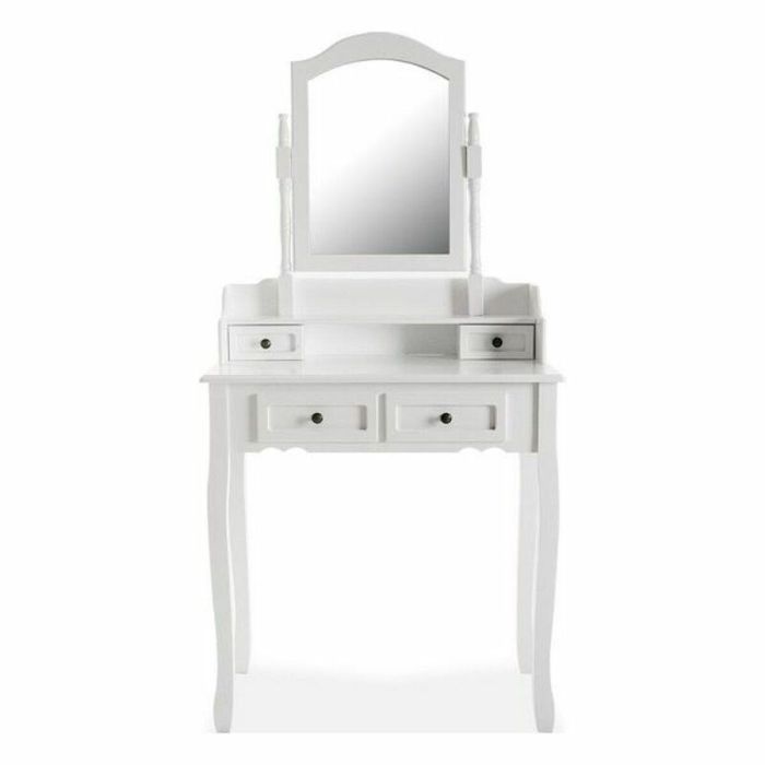 Tocador Venus Blanco Versa 40x146 cm - Cristal, Madera MDF y Paulownia 4 Tocador Venus Blanco Versa 40x146 cm - Cristal, Madera MDF y Paulownia 4