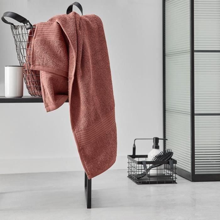 TODAY Essential - Maxi sábana de baño 90x150 cm 100% Algodón color terracota 1