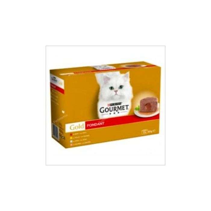 Purina Gourmet Gold Fondant Alimento Húmedo Gato Pack 12X85 G