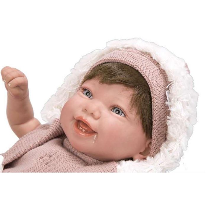 Muñeca reborn arias 45 cm gimena c/saco portabebe 24 Muñeca reborn arias 45 cm gimena c/saco portabebe 24