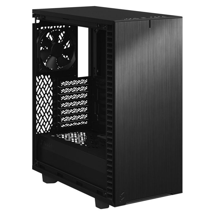 Fractal Design Define 7 Compact Black Midi Tower para PC ATX, Micro-ATX, Micro-ITX, Aluminio y Acero, Hogar/Oficina
