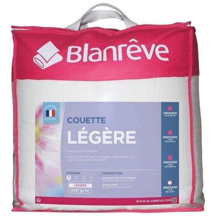 Blanreve Edredón Ligero de Microfibra 100% Poliéster, Relleno Fibra Siliconada Hueca 200g/m², 240x260 cm, Blanco Blanreve Edredón Ligero de Microfibra 100% Poliéster, Relleno Fibra Siliconada Hueca 200g/m², 240x260 cm, Blanco