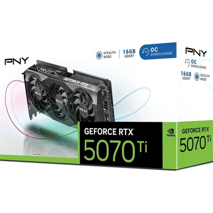 PNY PNY0751492794594 Tarjeta Gráfica GEFORCE RTX 5070Ti 16GB STD OC 4 PNY PNY0751492794594 Tarjeta Gráfica GEFORCE RTX 5070Ti 16GB STD OC 4