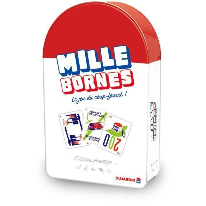 Dujardin DUJ3701656100584 Mille bornes Prestige - Juego de Mesa de Cartas Estratégico para Toda la Familia, Mayores de 6 Años