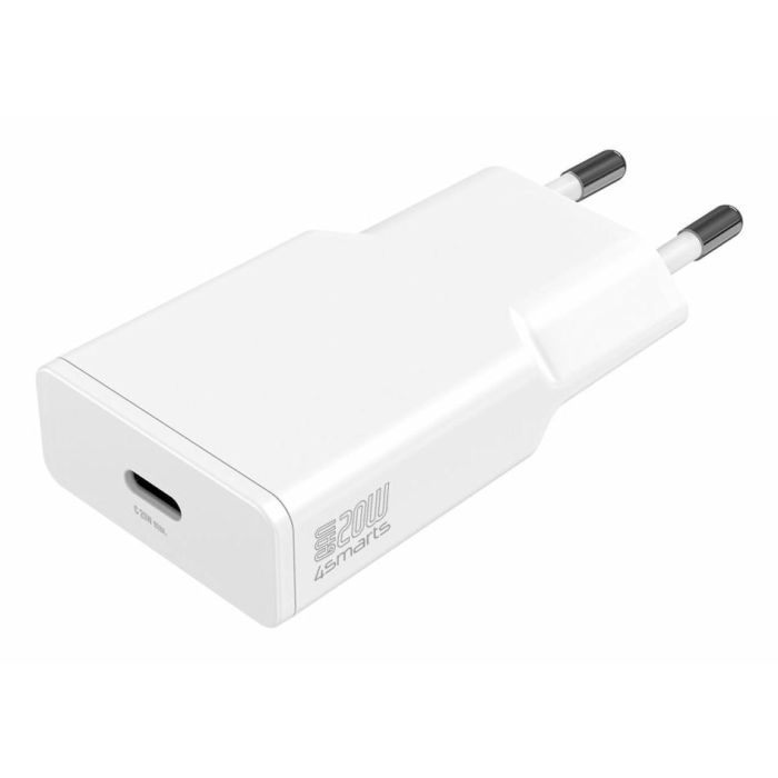 4smarts PDPlug Slim 20W GaN 1C Cargador Rápido USB-C a Lightning Blanco 1