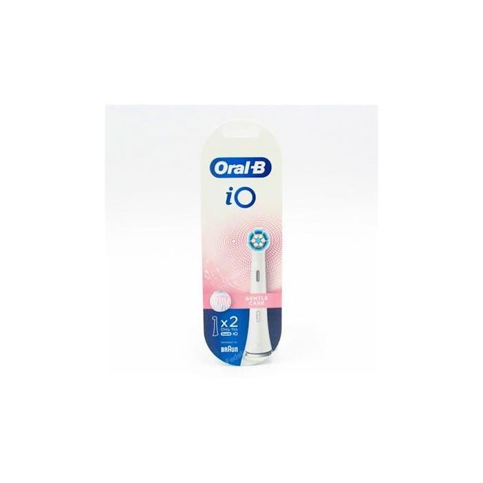 Oral-B Cabezales de Repuesto iO Gentle Care para Cepillo Eléctrico, 2 Unidades. Limpieza Suave y Efectiva.