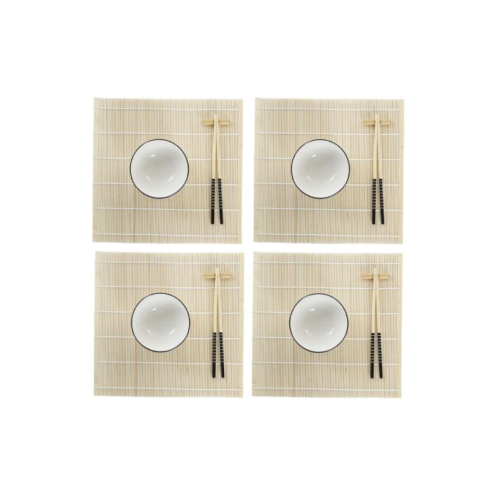 Sushi Oriental DKD Home Decor Blanco Negro 14.5 x 31 x 14.5 cm Set de 16 1 Sushi Oriental DKD Home Decor Blanco Negro 14.5 x 31 x 14.5 cm Set de 16 1