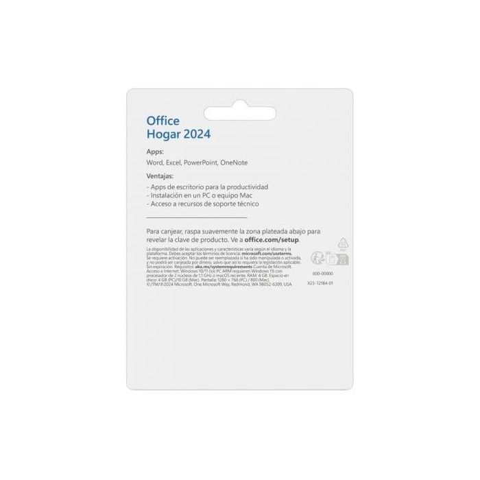 Microsoft EP2-06873 Office Hogar 2024: Licencia Perpetua para 1 Usuario, Word, Excel, PowerPoint, OneNote para PC y Mac 1 Microsoft EP2-06873 Office Hogar 2024: Licencia Perpetua para 1 Usuario, Word, Excel, PowerPoint, OneNote para PC y Mac 1