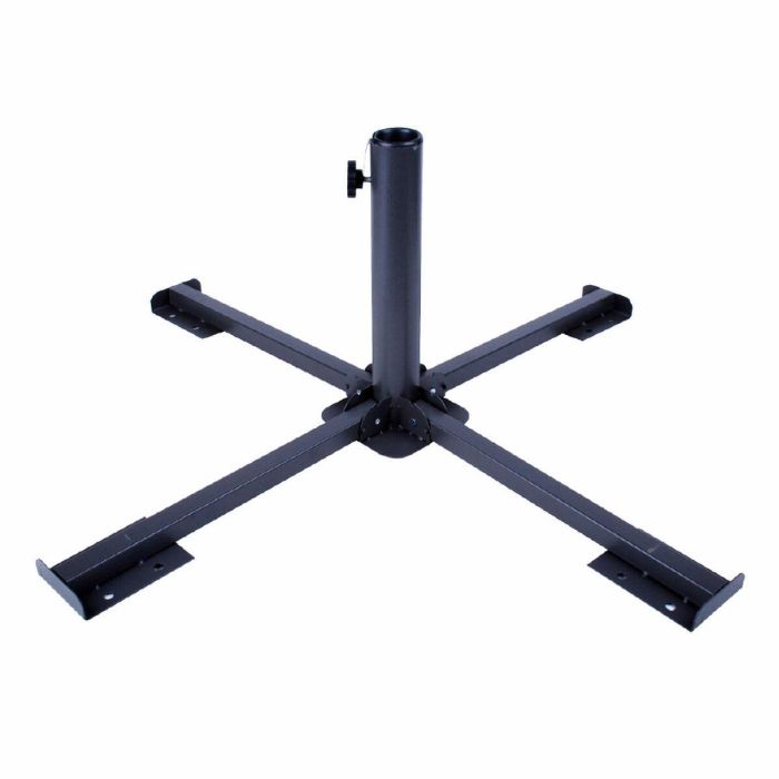 Base para Sombrilla Aktive 86 x 34 x 86 cm Negro Metal (2 Unidades) 4 Base para Sombrilla Aktive 86 x 34 x 86 cm Negro Metal (2 Unidades) 4