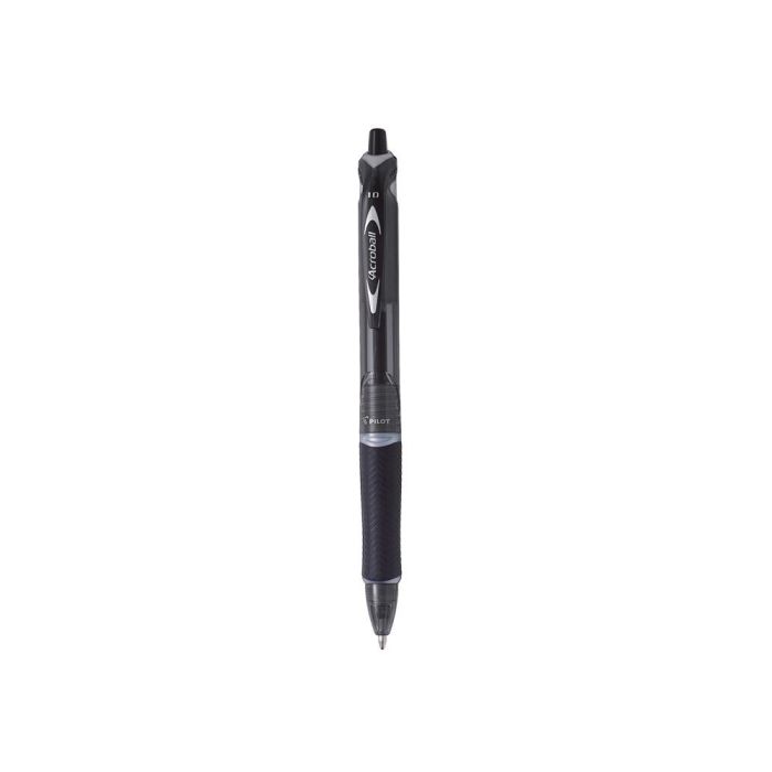 Boligrafo Pilot Acroball Negro Tinta Aceite Punta De Bola De 1,0 mm Retractil 10 unidades 1