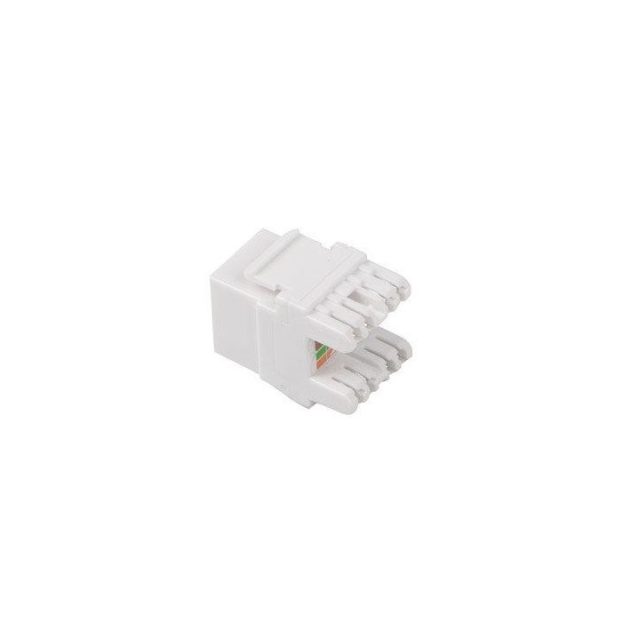 Lanberg Conector Keystone Cat 6 UTP RJ45 Blanco para Montaje en Panel