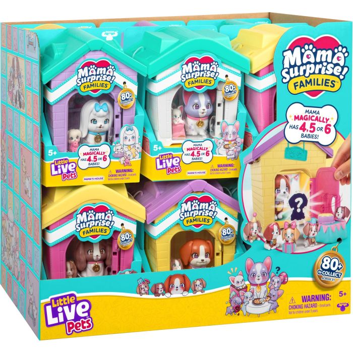 Moose La casa de mamá Little Live Pets Incluye Cachorros para Coleccionar 1