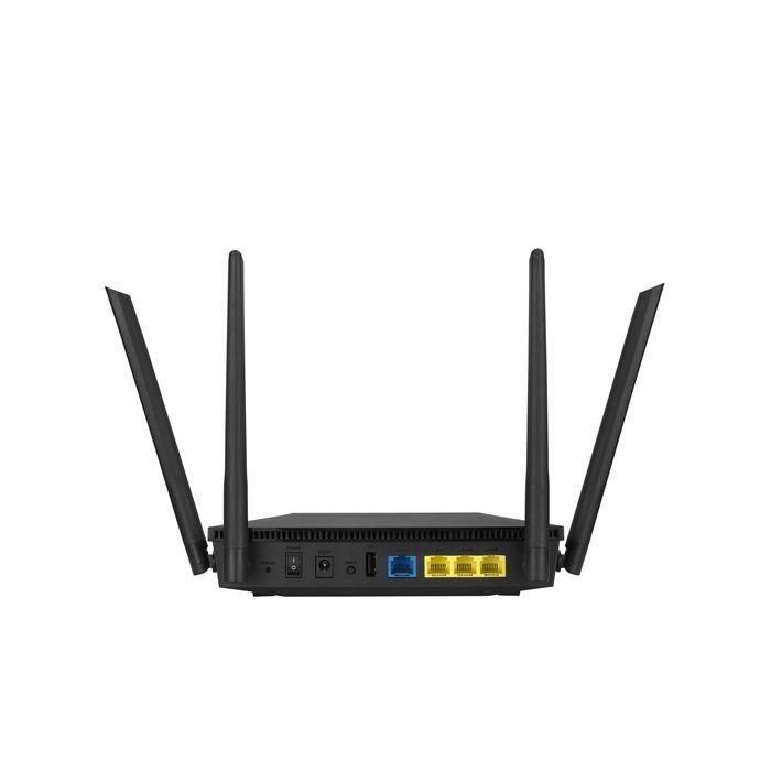 Asus RT-AX53U Router WiFi 6 AX1800 Doble Banda (2.4/5GHz) con OFDMA/MU-MIMO para Multi-dispositivos, 4 Puertos Gigabit, USB 2.0 y AiProtection. 1