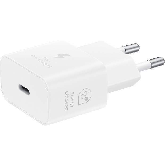 Samsung 25W Power Adapter (w/o cable) White 4 Samsung 25W Power Adapter (w/o cable) White 4