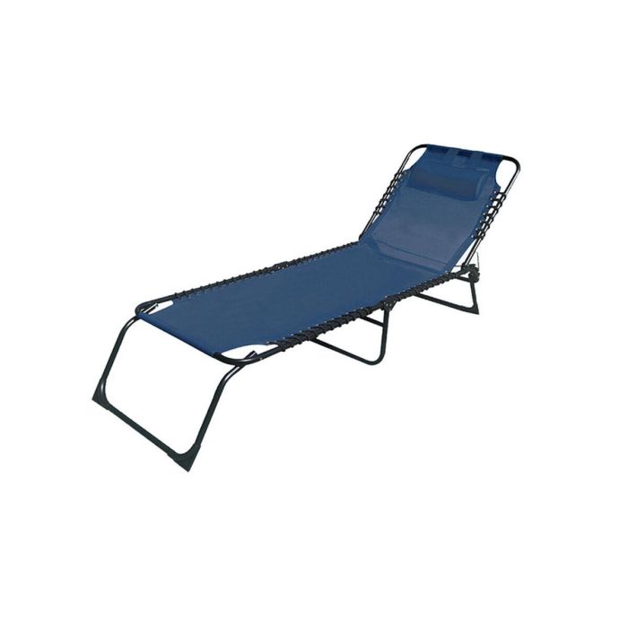Marbueno Tumbona Plegable Acero Con Cojin Jardin y Piscina 190X58X27 cm Azul 10003 0 Marbueno Tumbona Plegable Acero Con Cojin Jardin y Piscina 190X58X27 cm Azul 10003 0