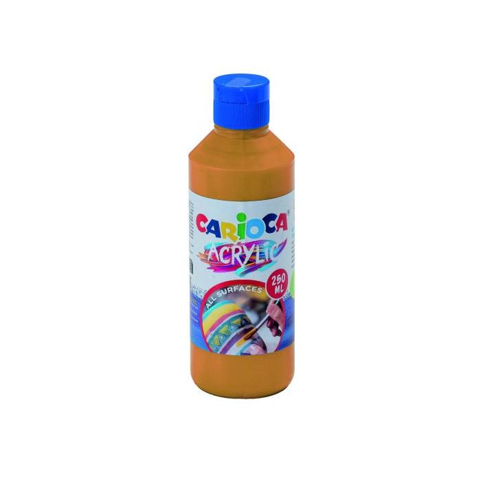 Botella Pintura Acrilica 250 Ml. Oro Carioca 40431/19