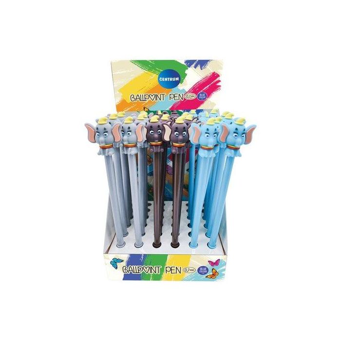 Boligrafo Centrum Fancy Elephant Expositor De 36 (Tinta Azul)