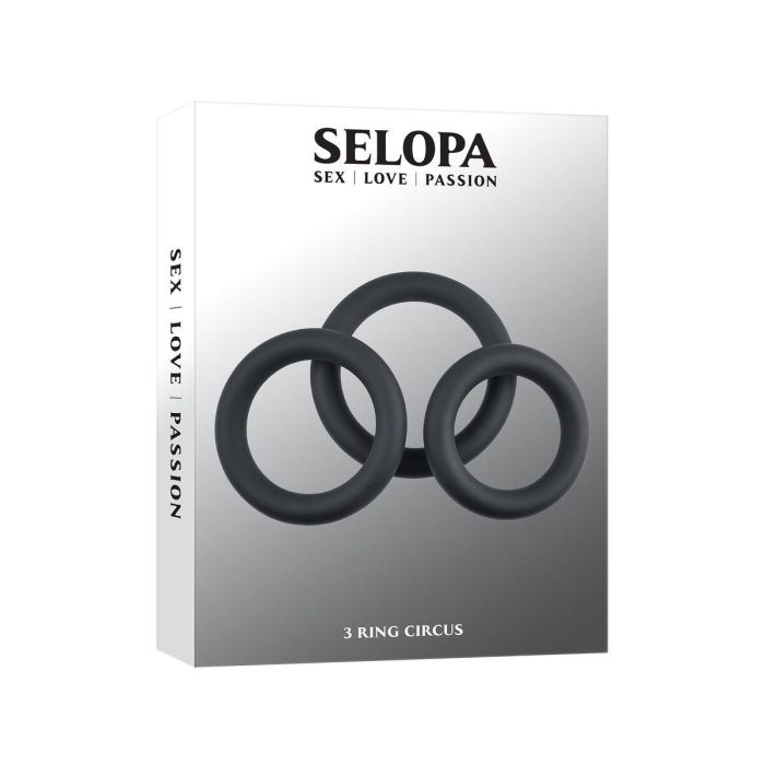 Anillo para el Pene Selopa Selopa Negro 1 Anillo para el Pene Selopa Selopa Negro 1