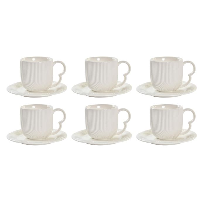 Cafe Basicos DKD Home Decor Blanco Natural 15 x 17 x 28.5 cm Set de 6 (2 Unidades) 1 Cafe Basicos DKD Home Decor Blanco Natural 15 x 17 x 28.5 cm Set de 6 (2 Unidades) 1