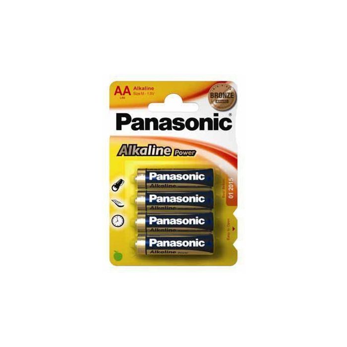 Pila alkalina panasonic bronze aa - lr06 1,5v (blister 4 unid.) ø14,5x50,5mm Pila alkalina panasonic bronze aa - lr06 1,5v (blister 4 unid.) ø14,5x50,5mm