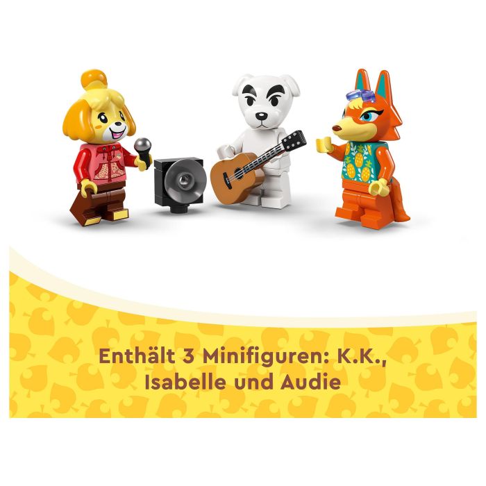 Lego Animal Crossing 77052 Kéké en la Plaza Juguete para Construir con Cafetería