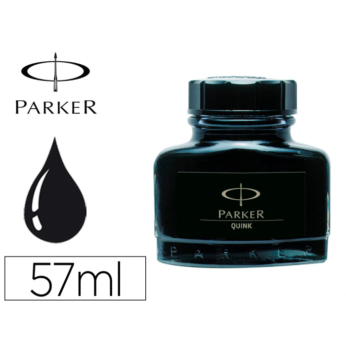 Parker Tinta Estilografica Negra Bote 57 ml 0 Parker Tinta Estilografica Negra Bote 57 ml 0