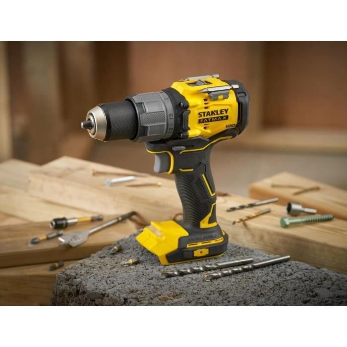 Stanley Fatmax SFMCD725D2K-QW Taladro de Impacto 18V con Par de 80 Nm y Velocidad de 0-500/2000 rpm 2