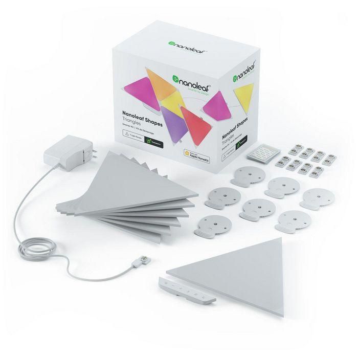 Nanoleaf Shapes Triangles Starter Kit 15 Paneles de Luz LED Modulares Inteligentes con Control Táctil y Sincronización Musical
