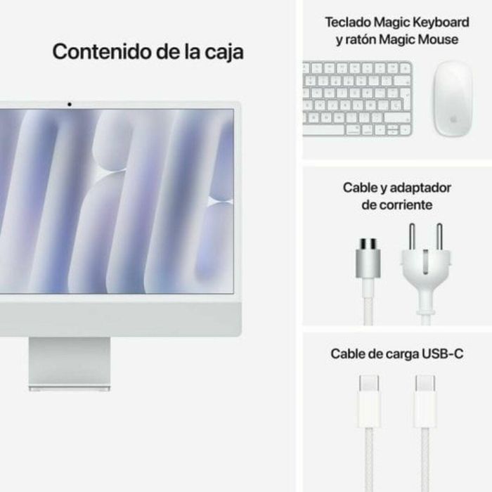 Apple iMac All in One - Pantalla Retina 4.5K 24", Procesador Apple M4, 16GB RAM, 256GB SSD, macOS Sequoia 16 Apple iMac All in One - Pantalla Retina 4.5K 24", Procesador Apple M4, 16GB RAM, 256GB SSD, macOS Sequoia 16