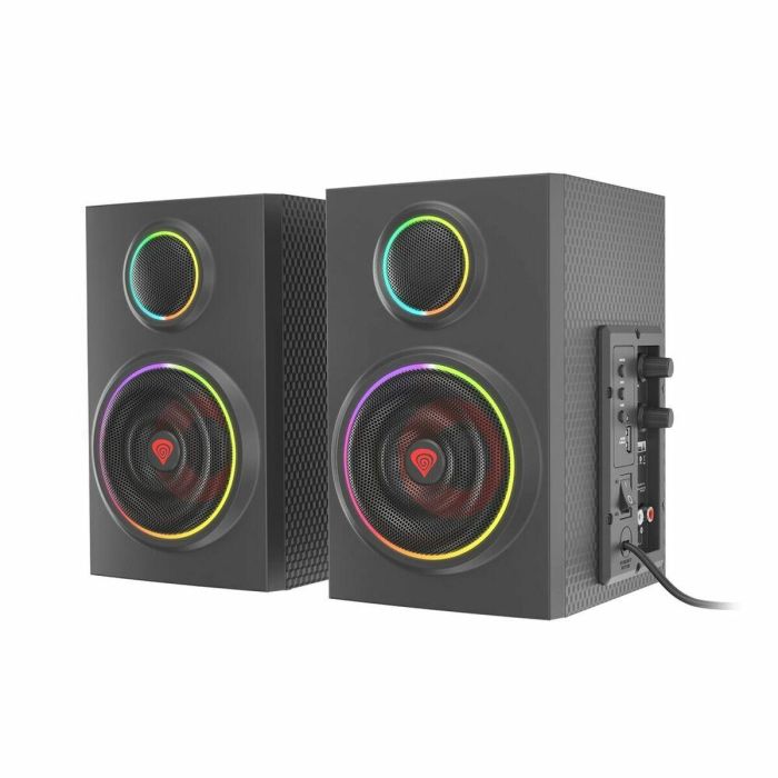 GENESIS Helium 300 BT conjunto de altavoces 24 W PC/ordenador portátil Negro 2.0 canales De 2 vías Bluetooth GENESIS Helium 300 BT conjunto de altavoces 24 W PC/ordenador portátil Negro 2.0 canales De 2 vías Bluetooth