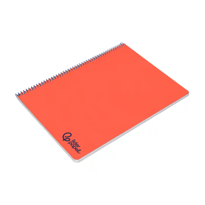 Liderpapel Wonder Cuaderno Espiral A4 Tapa Plástico 80 Hojas 90gr Pauta Estrecha 2,5mm Margen Rojo 4