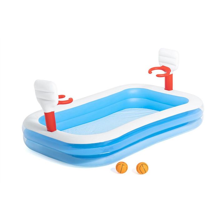 Bestway Piscina Hinchable Infantil Juego Basket 251x168x102 cm +3 Años Jardin 54122 Bestway Piscina Hinchable Infantil Juego Basket 251x168x102 cm +3 Años Jardin 54122